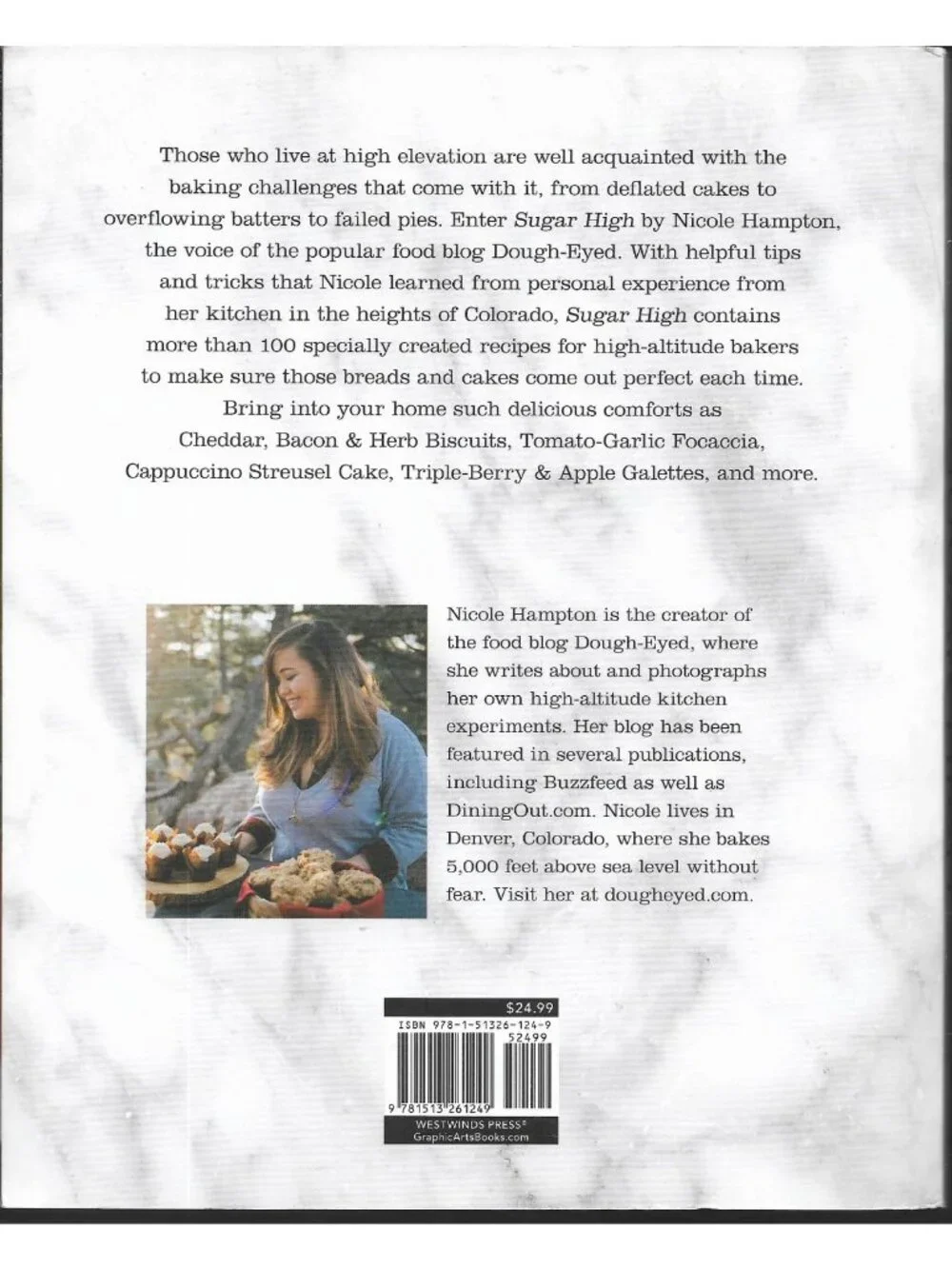 Sugar High Nicole Hampton High-Altitude Baking Cookbook Recipes Graphic Arts